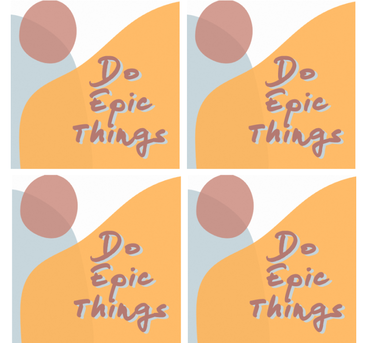 Posavasos con frases diseño de mensajes inspiradores - TenVinilo