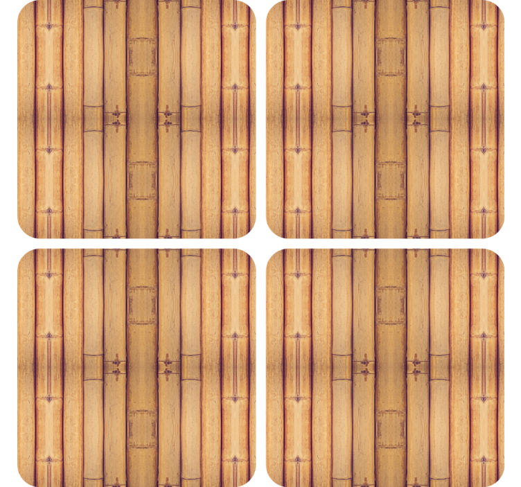 Posavasos superficie texturizada de bambú - TenVinilo