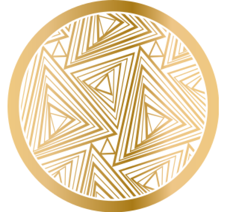 Posavasos moderno Variación geométrica minimalista - TenVinilo