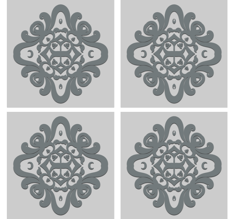 Posavasos con diseño de patrón intrincado - TenVinilo