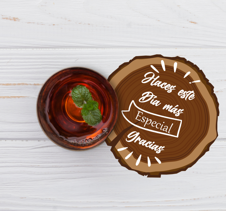 Posavasos boda Haces mas especial este dia - TenVinilo