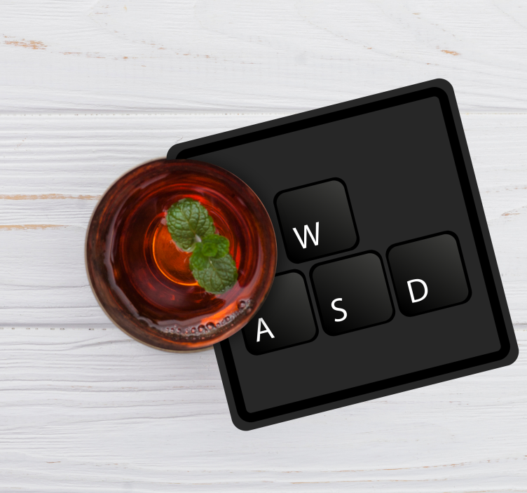 Posavasos frikis Botones del teclado monocolor - TenVinilo