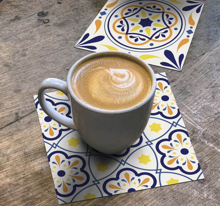 Posavasos vintage azulejo portugués - TenVinilo