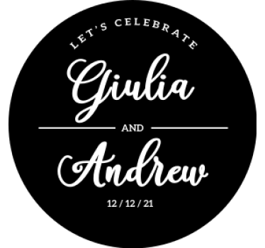 Posavasos boda nombres de celebración personalizados - TenVinilo