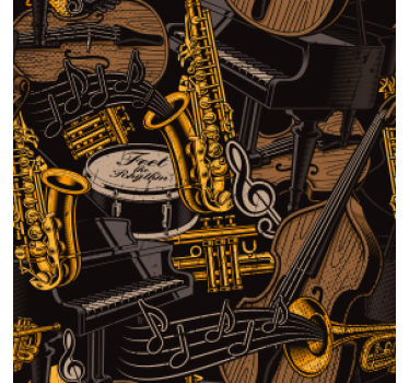 Posavasos frikis con diseño de instrumentos musicales - TenVinilo