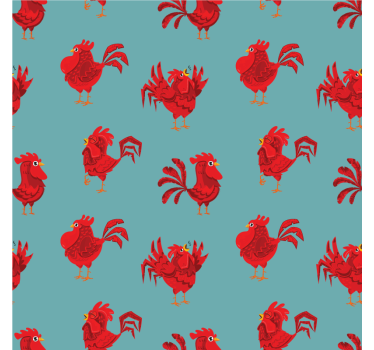 Posavasos frikis con diseño de gallo vibrante - TenVinilo