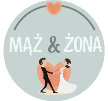 Posavasos boda pareja novia novio corazón - TenVinilo