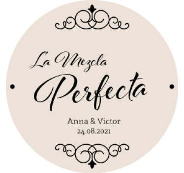 Posavasos de boda La mezcla perfecta - TenVinilo