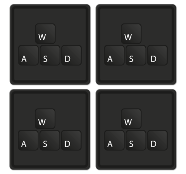 Posavasos frikis Botones del teclado monocolor - TenVinilo