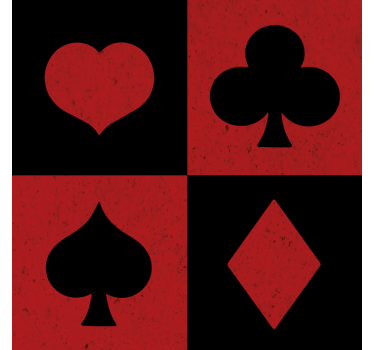 Posavasos frikis parche de símbolos de cartas - TenVinilo