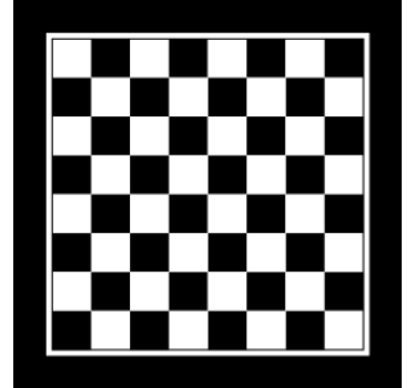 Posavasos frikis patrón de cuadros en blanco y negro - TenVinilo