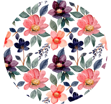 Posavasos frikis estampado floral splash - TenVinilo