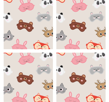 Posavasos frikis colección de caras de animales adorables - TenVinilo
