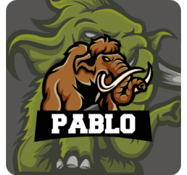 Posavasos frikis diseño de emblema de mamut - TenVinilo