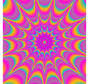 Posavasos frikis patrón espiral vibrante - TenVinilo