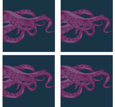 Posavasos frikis ilustración de pulpo intrincada - TenVinilo