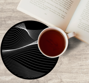 Posavasos frikis líneas de movimiento fluido - TenVinilo