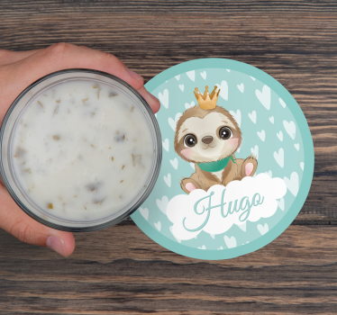 Posavasos frikis personaje de perezoso tierno - TenVinilo