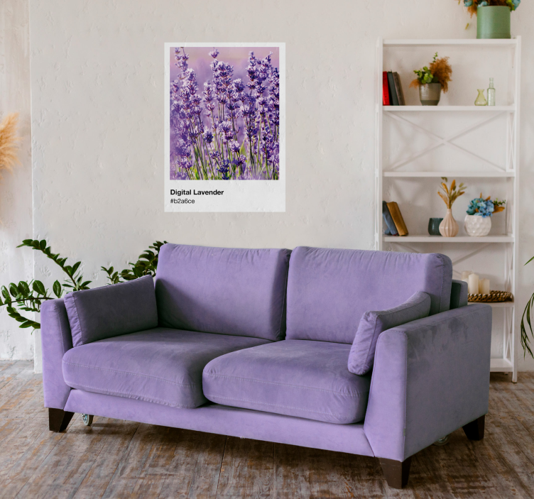 Cartel de lavanda digital pantone - TenVinilo