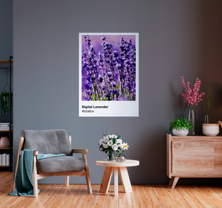 Cartel de lavanda digital pantone - TenVinilo
