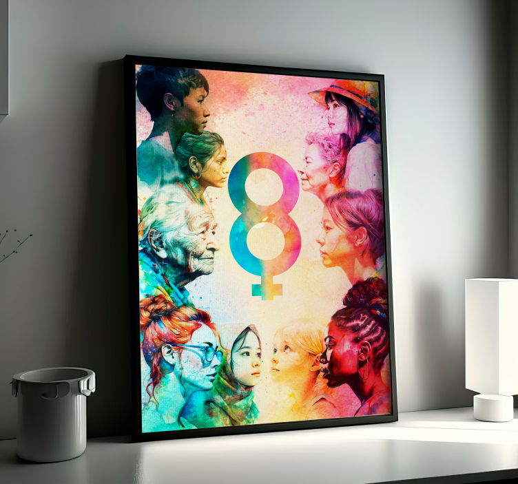 Poster dia de la mujer - TenVinilo