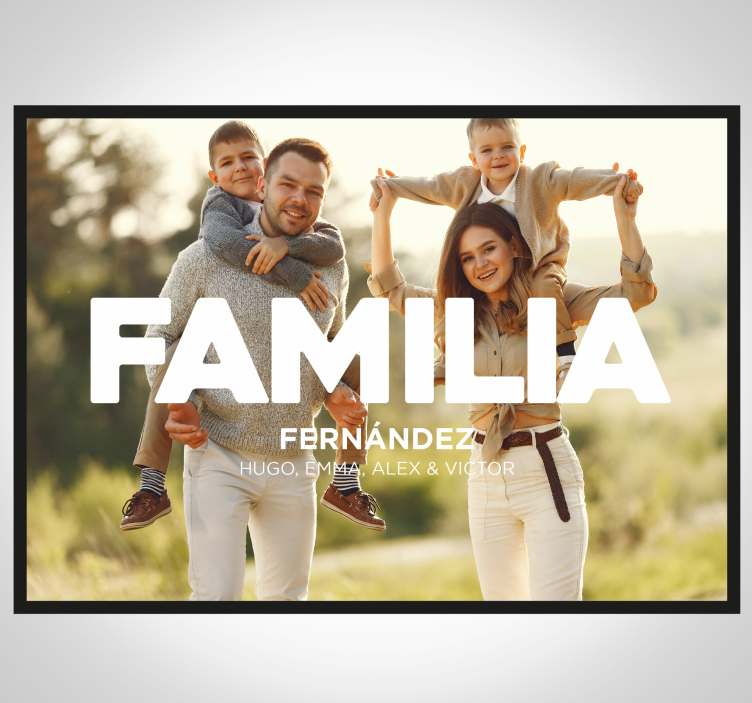 Poster foto de familia - TenVinilo