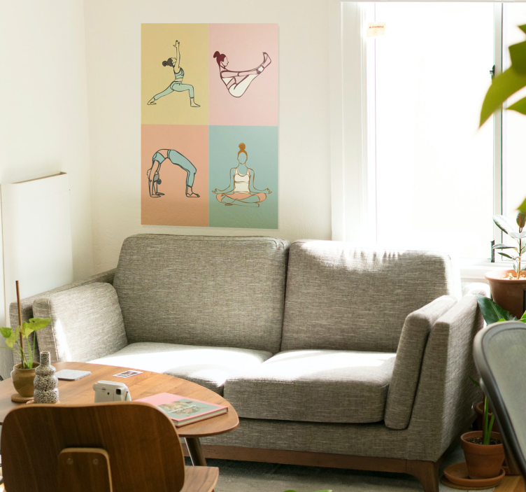 Poster de porte yoga - TenVinilo