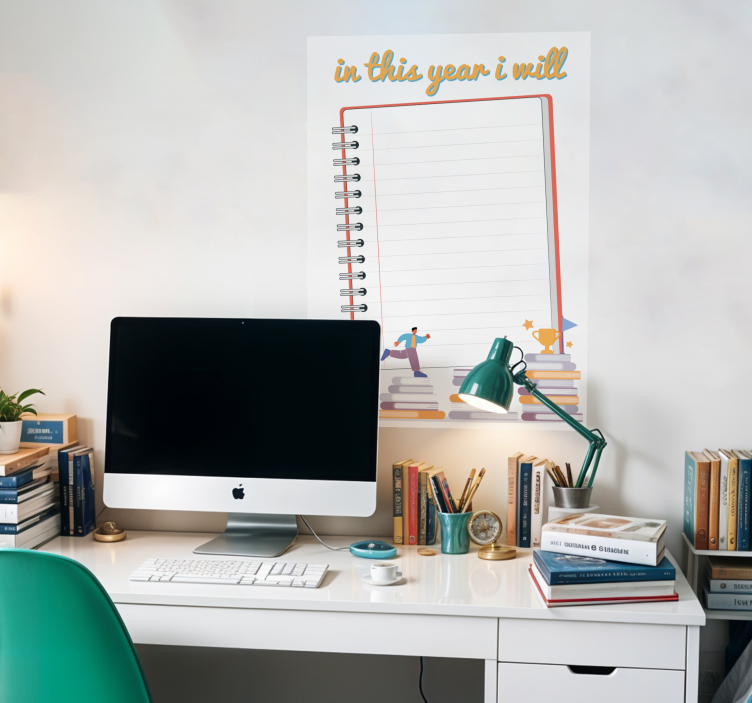 Poster listado objetivos del año - TenVinilo