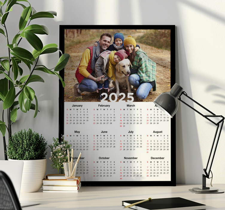 Poster con nombre calendario 2025 - TenVinilo