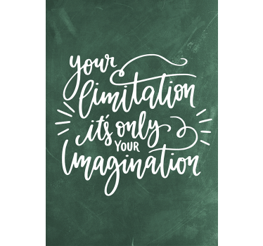 Poster con frases cita de imaginación - TenVinilo