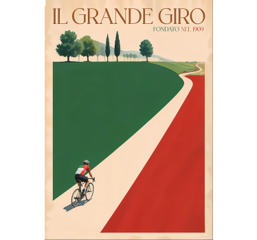 Poster ciclismo il grande giro - TenVinilo