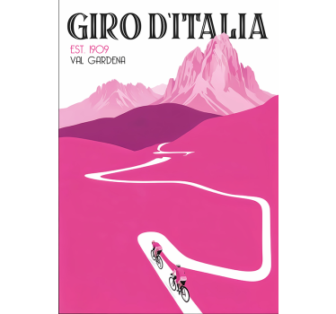 Poster ciclismo val gardena - TenVinilo