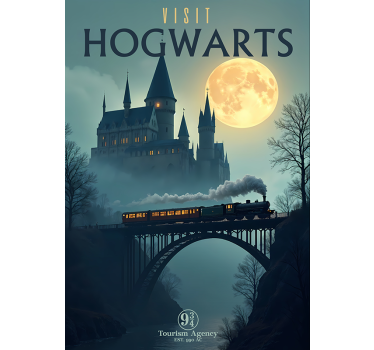 Poster habitación juvenil visita hogwarts - TenVinilo