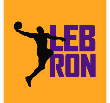 Poster habitación juvenil lebron james baloncesto cool - TenVinilo