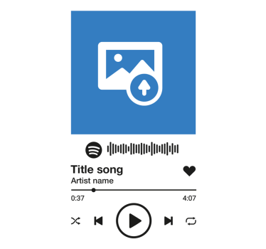 Poster salón canción personalizada de spotify - TenVinilo