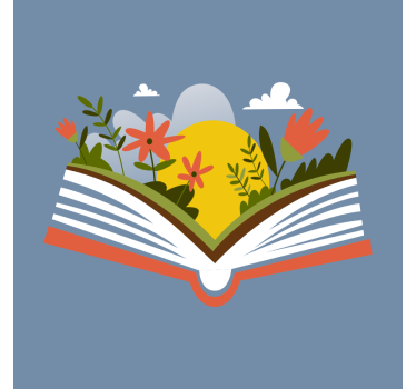 Poster flores libro de apertura - TenVinilo