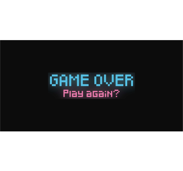 Poster videojuego fin de juego vuelve a jugar - TenVinilo