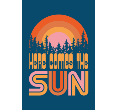 Poster con frases sol vintage - TenVinilo