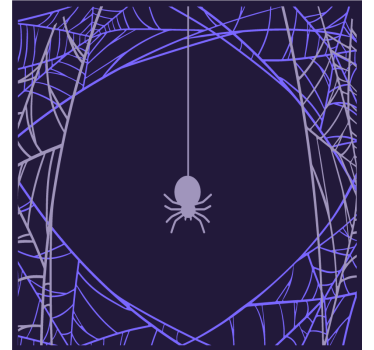 Poster habitación juvenil red de araña enfoque - TenVinilo