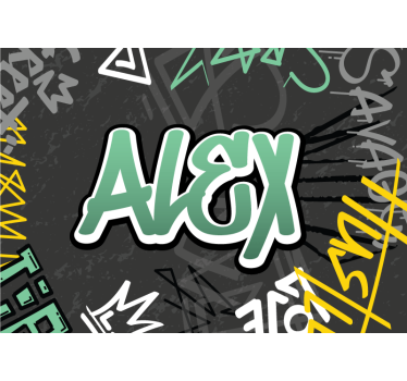 Impresión de cartel de graffiti personalizado - TenVinilo