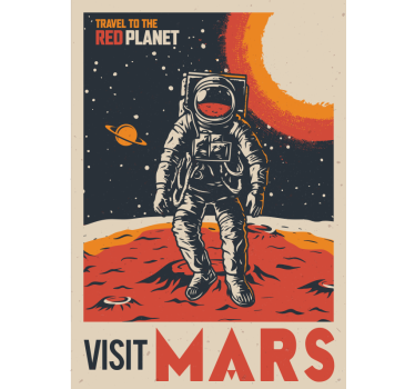 Cartel del lugar astronauta - TenVinilo