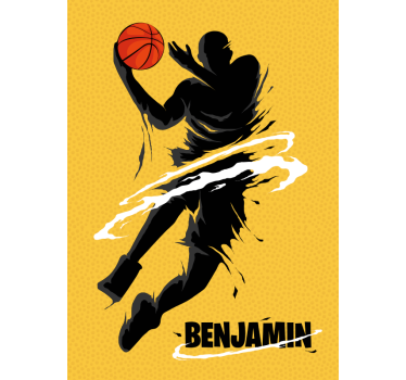 Cartel de jugador de baloncesto - TenVinilo