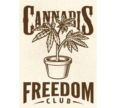 Impresión del cartel del club de cannabis - TenVinilo