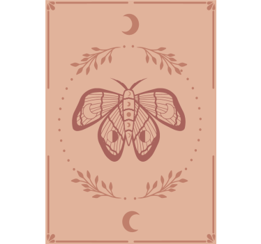 Cartel de mariposa boho - TenVinilo