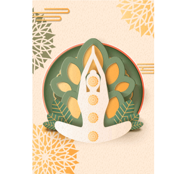 Poster zen namaste yoga - TenVinilo