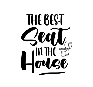 El mejor cartel de inodoro de asiento - TenVinilo