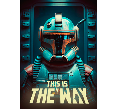 Póster de película de cazarrecompensas de los años 80 para pared - TenVinilo
