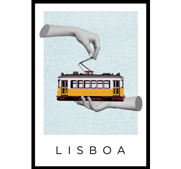 Poster salón collage de lisboa - TenVinilo