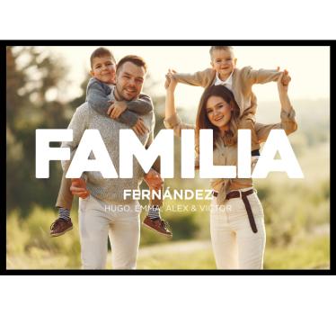 Poster foto de familia - TenVinilo