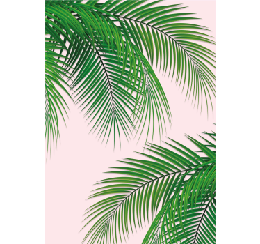 Poster árboles hoja tropical - TenVinilo